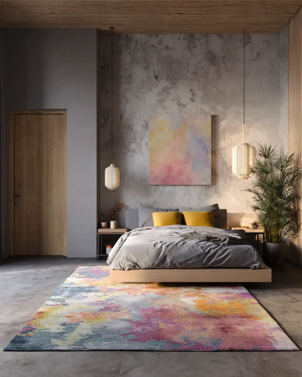 Colorful Minimalist Bedroom Decor Ideas - Featured