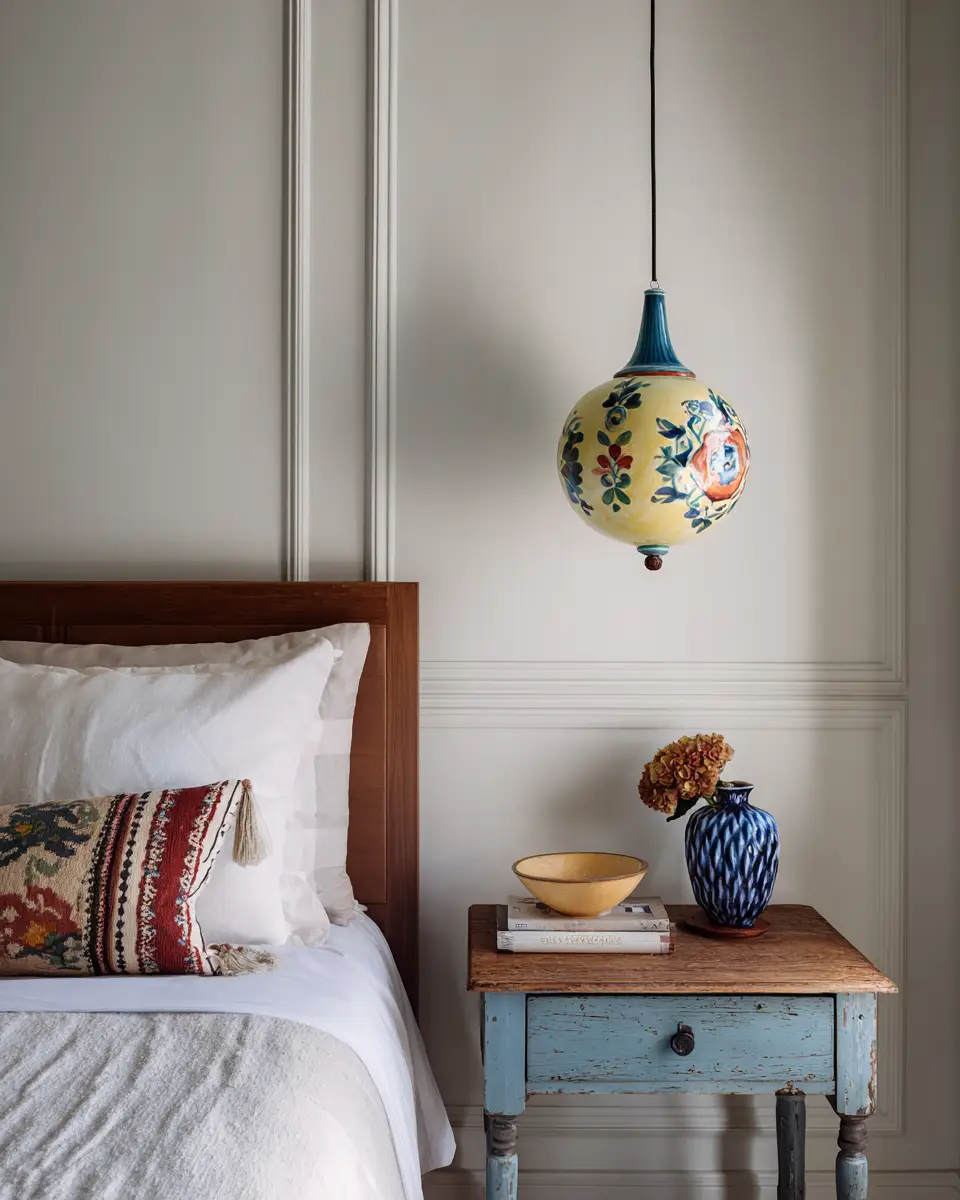 Colorful Modern Farmhouse Bedroom Decor Ideas