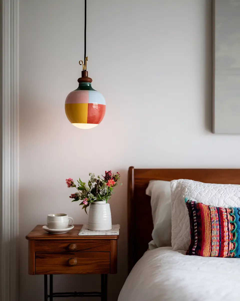 Colorful Modern Farmhouse Bedroom Decor Ideas