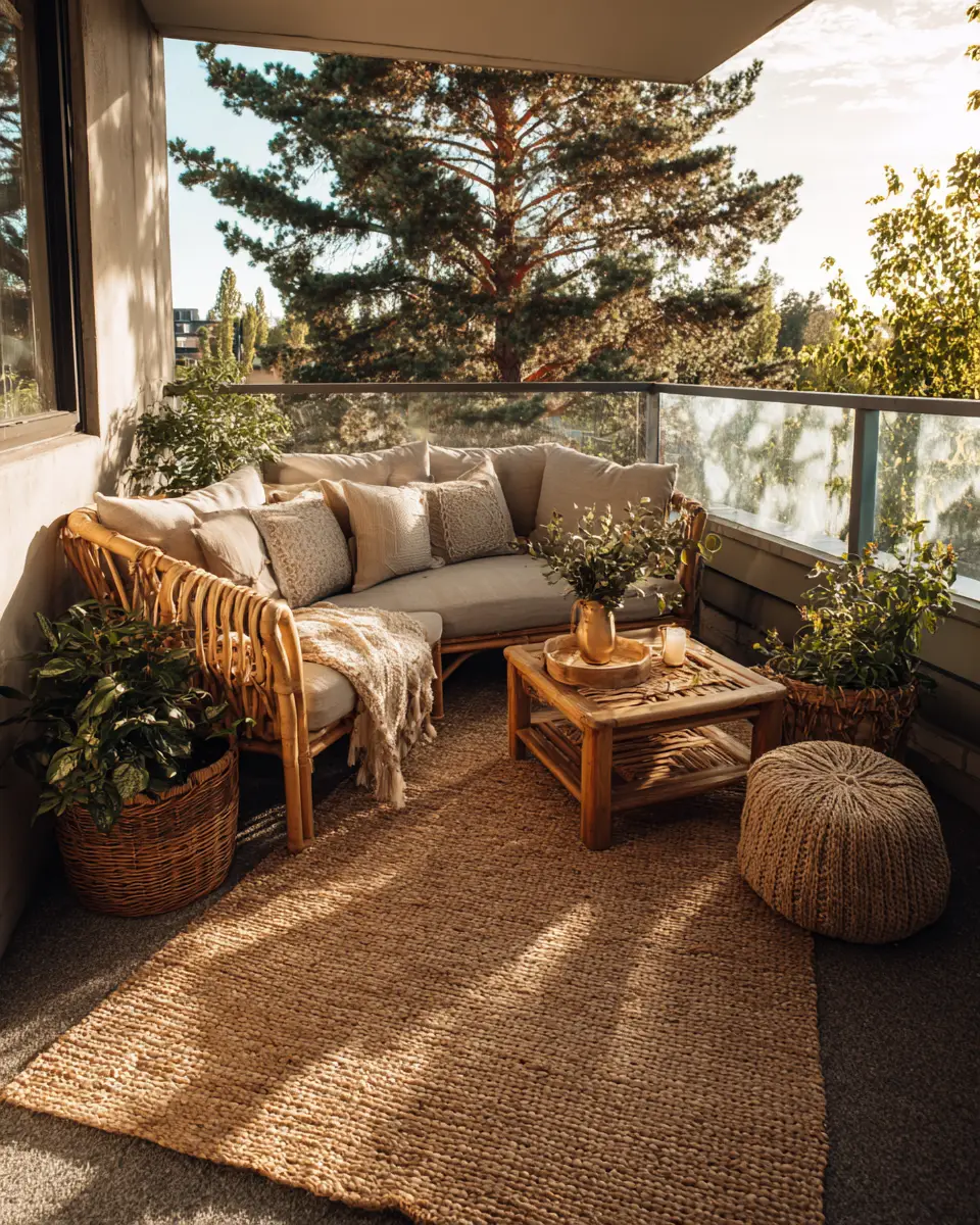 Colorful Organic Modern Balcony Decor Ideas