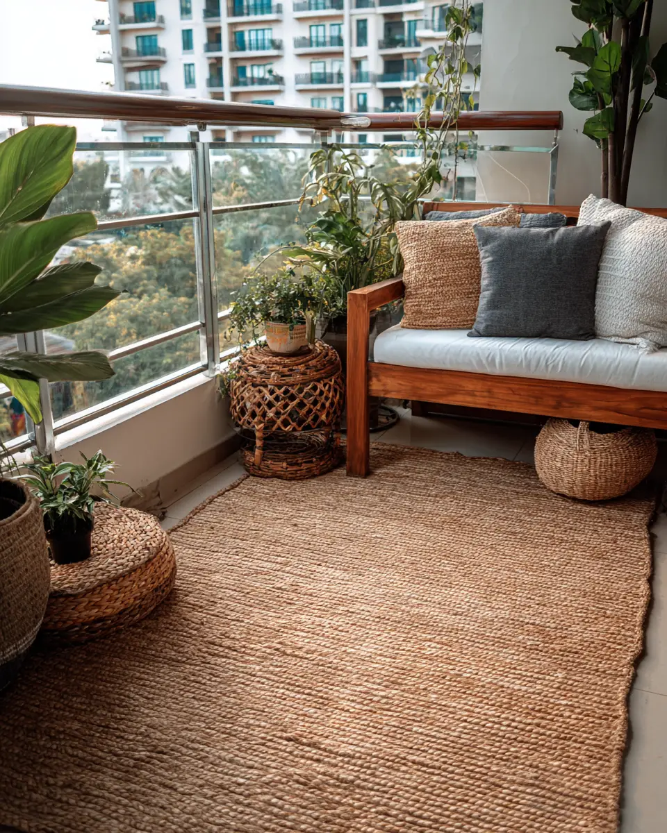 Colorful Organic Modern Balcony Decor Ideas