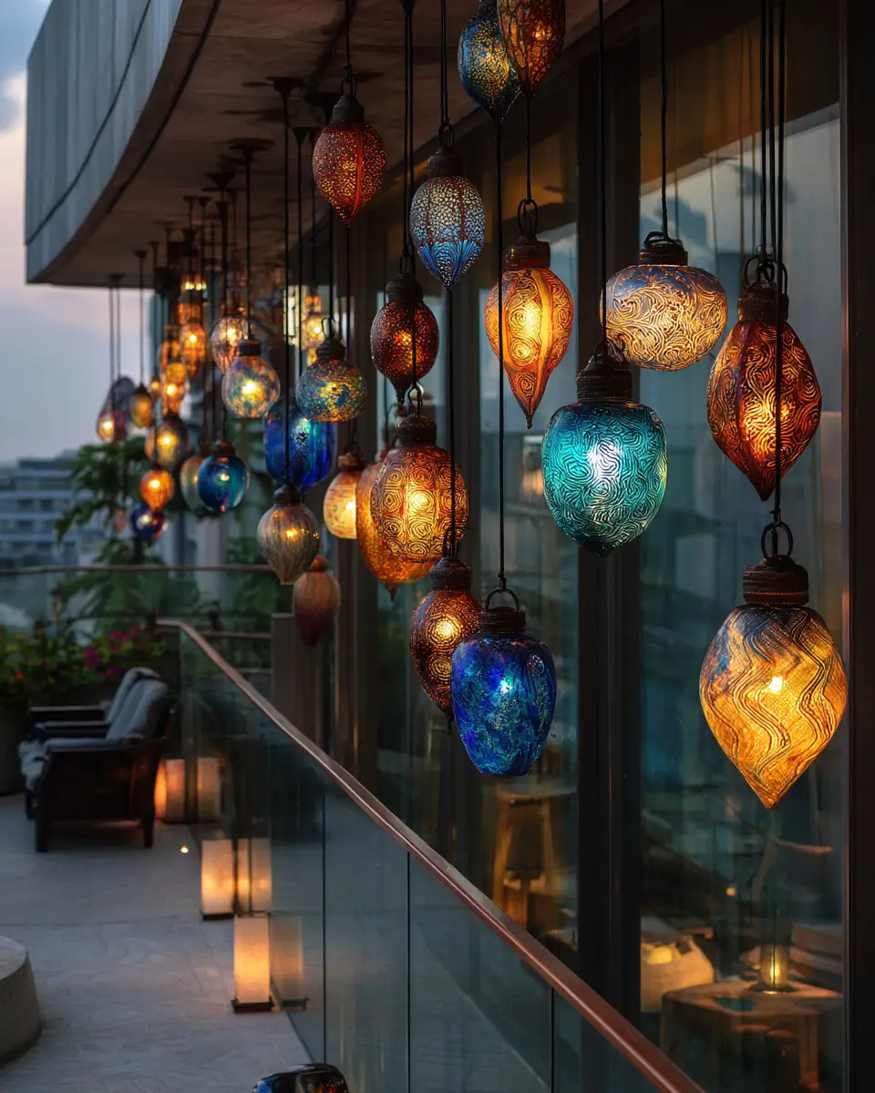 Colorful Organic Modern Balcony Decor Ideas