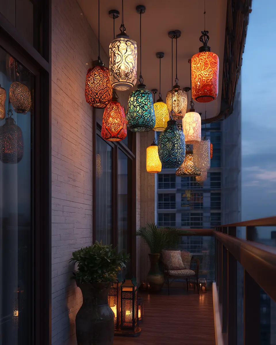 Colorful Organic Modern Balcony Decor Ideas