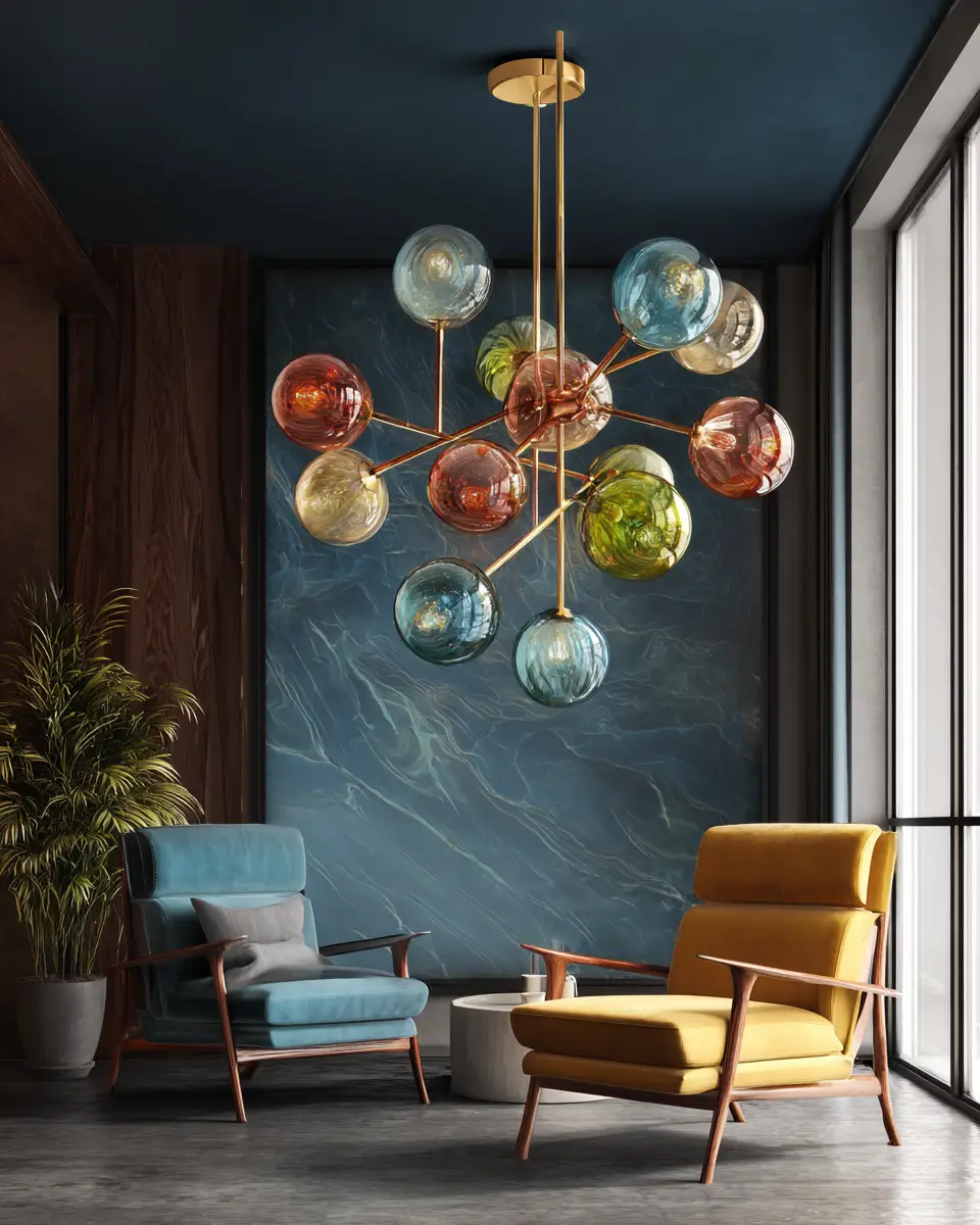 Colorful Retro Living Room Decor Ideas