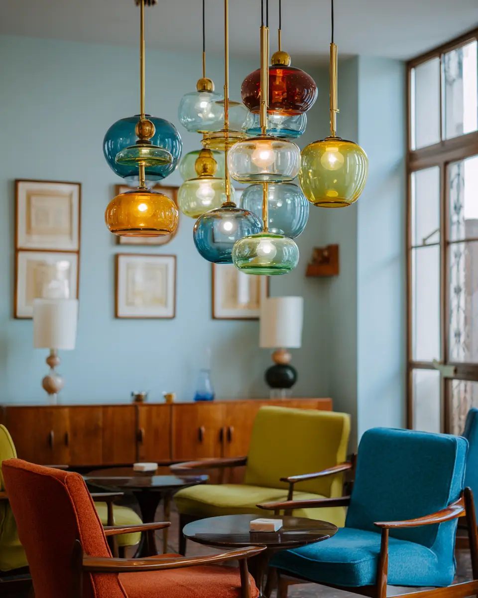 Colorful Retro Living Room Decor Ideas