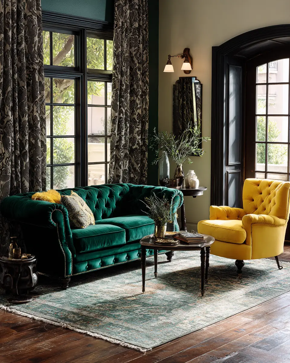 Colorful Retro Living Room Decor Ideas