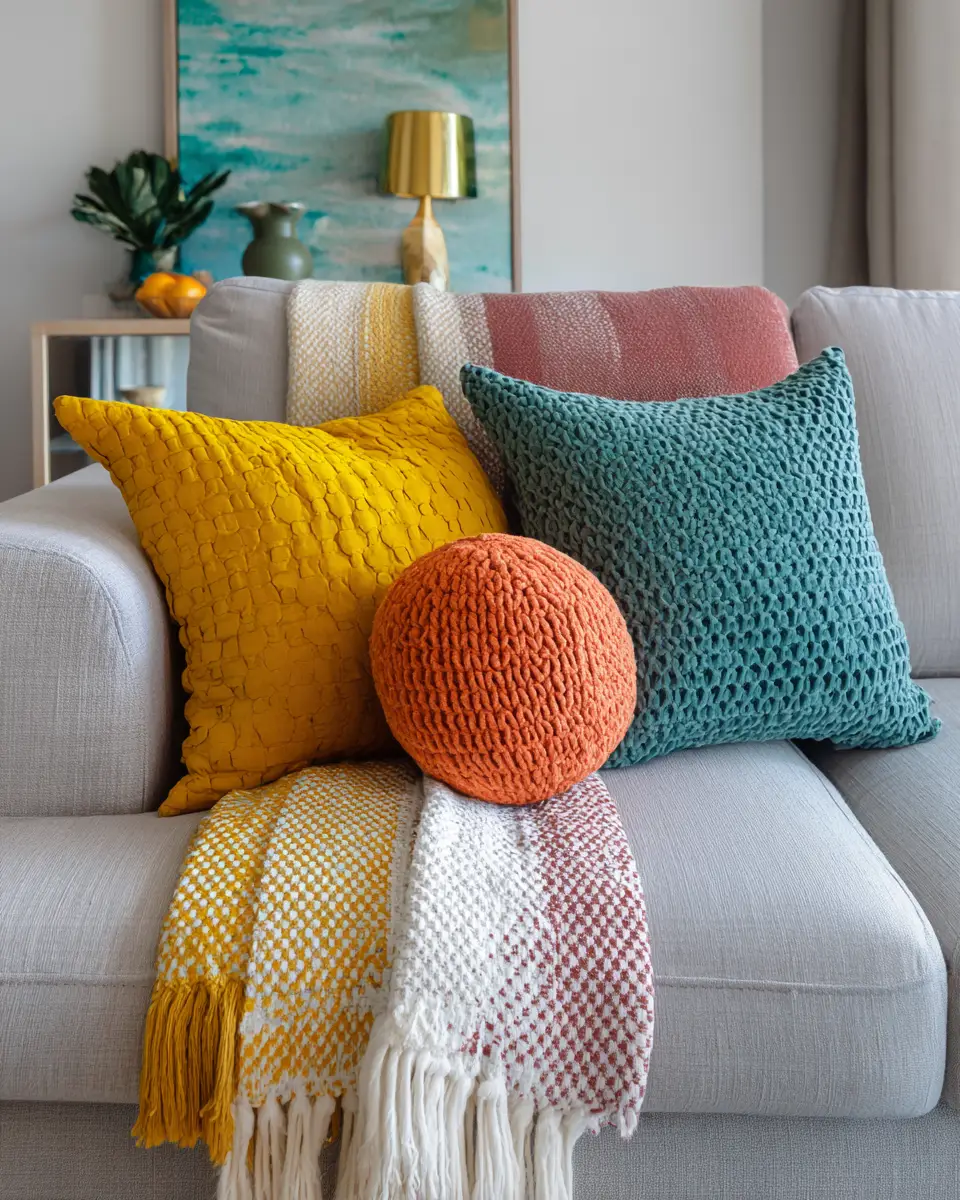 Colorful Scandinavian Living Room Decor Ideas