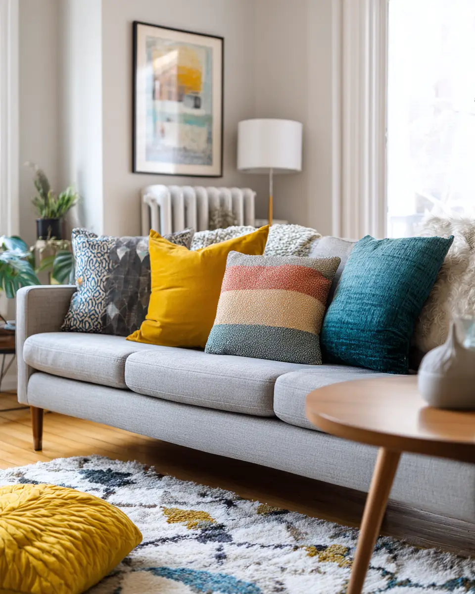 Colorful Scandinavian Living Room Decor Ideas
