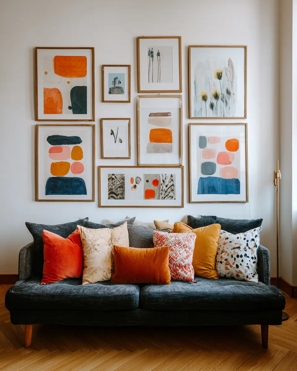 Colorful Scandinavian Living Room Decor Ideas