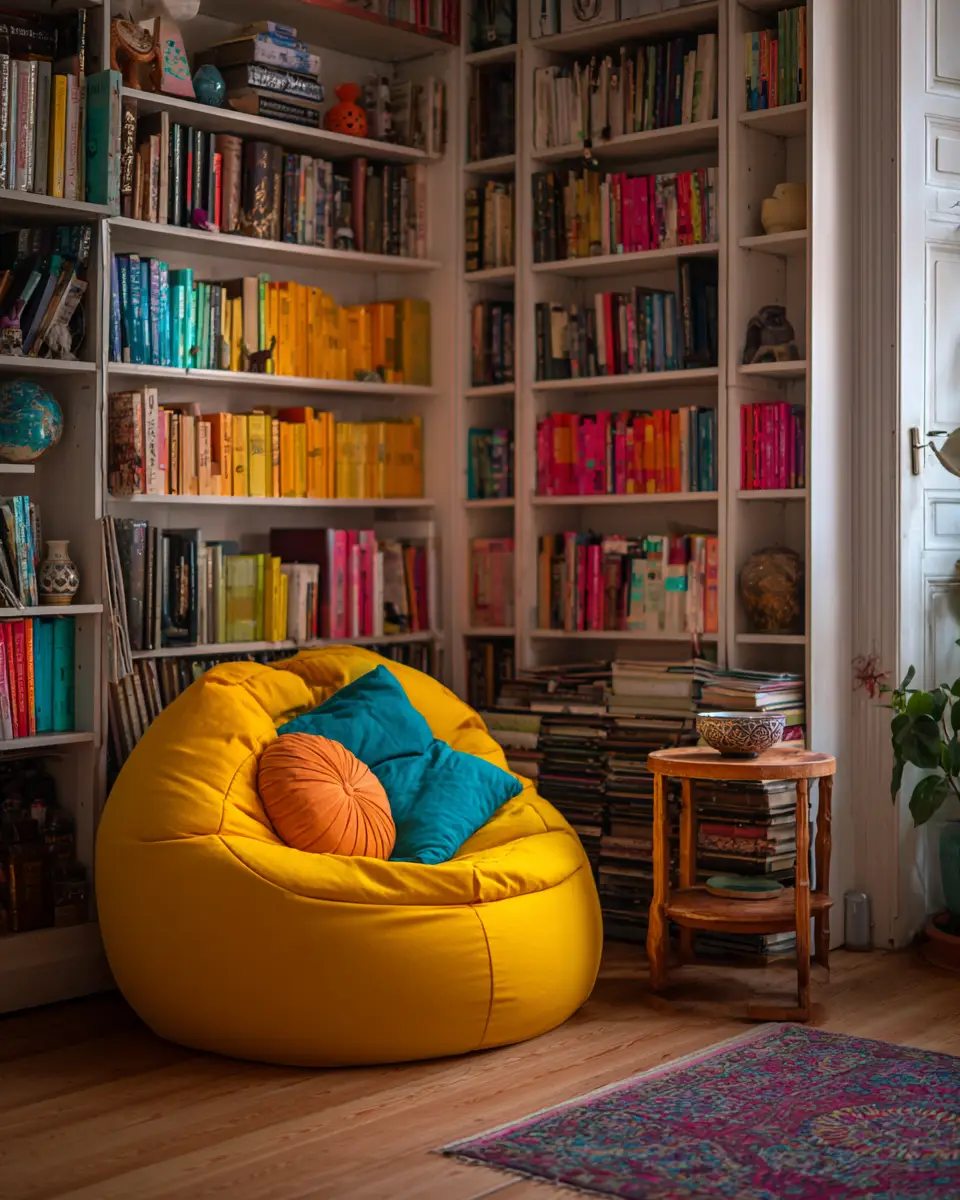 Colorful Scandinavian Living Room Decor Ideas