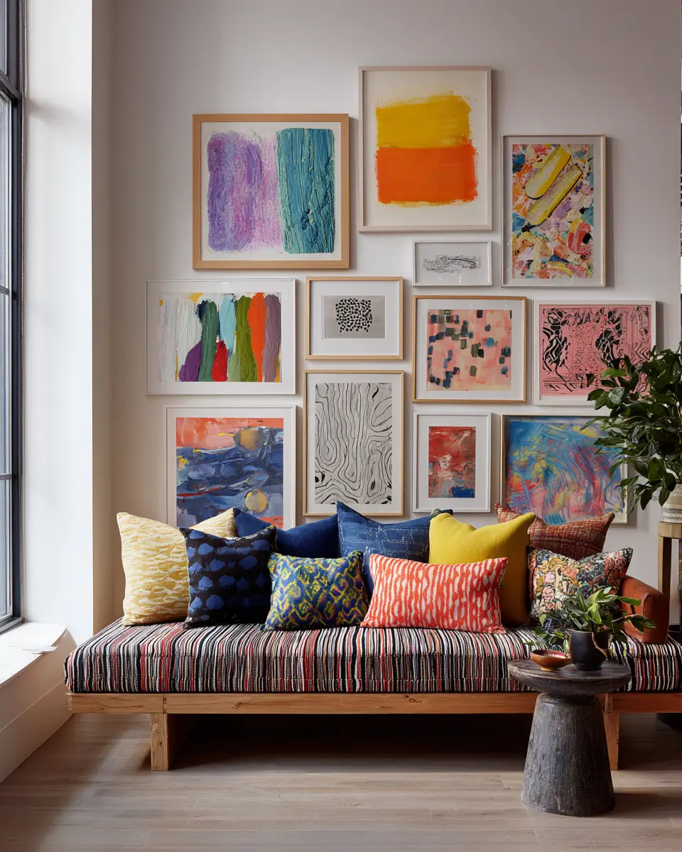 Colorful Scandinavian Living Room Decor Ideas