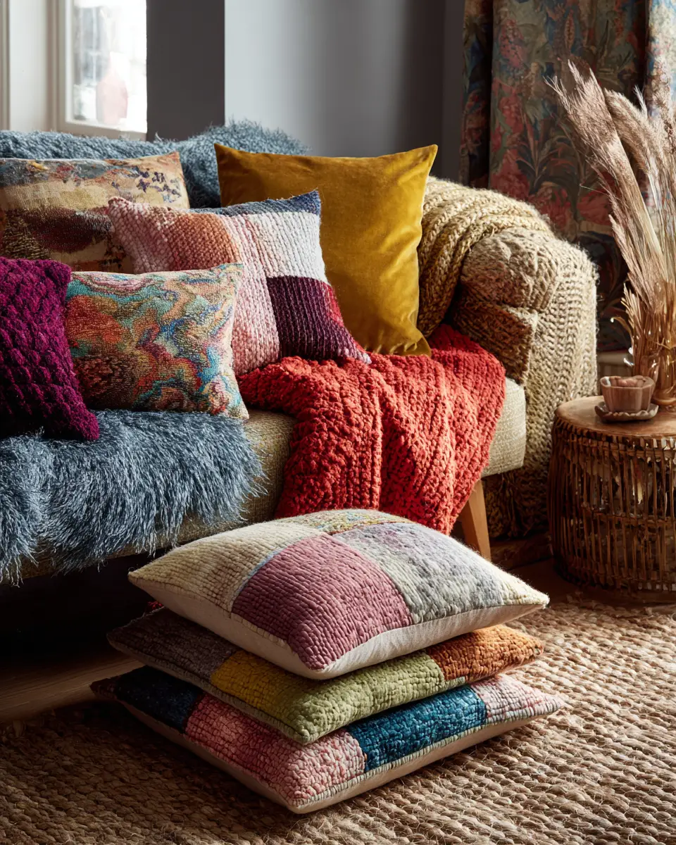 Colorful Scandinavian Living Room Decor Ideas