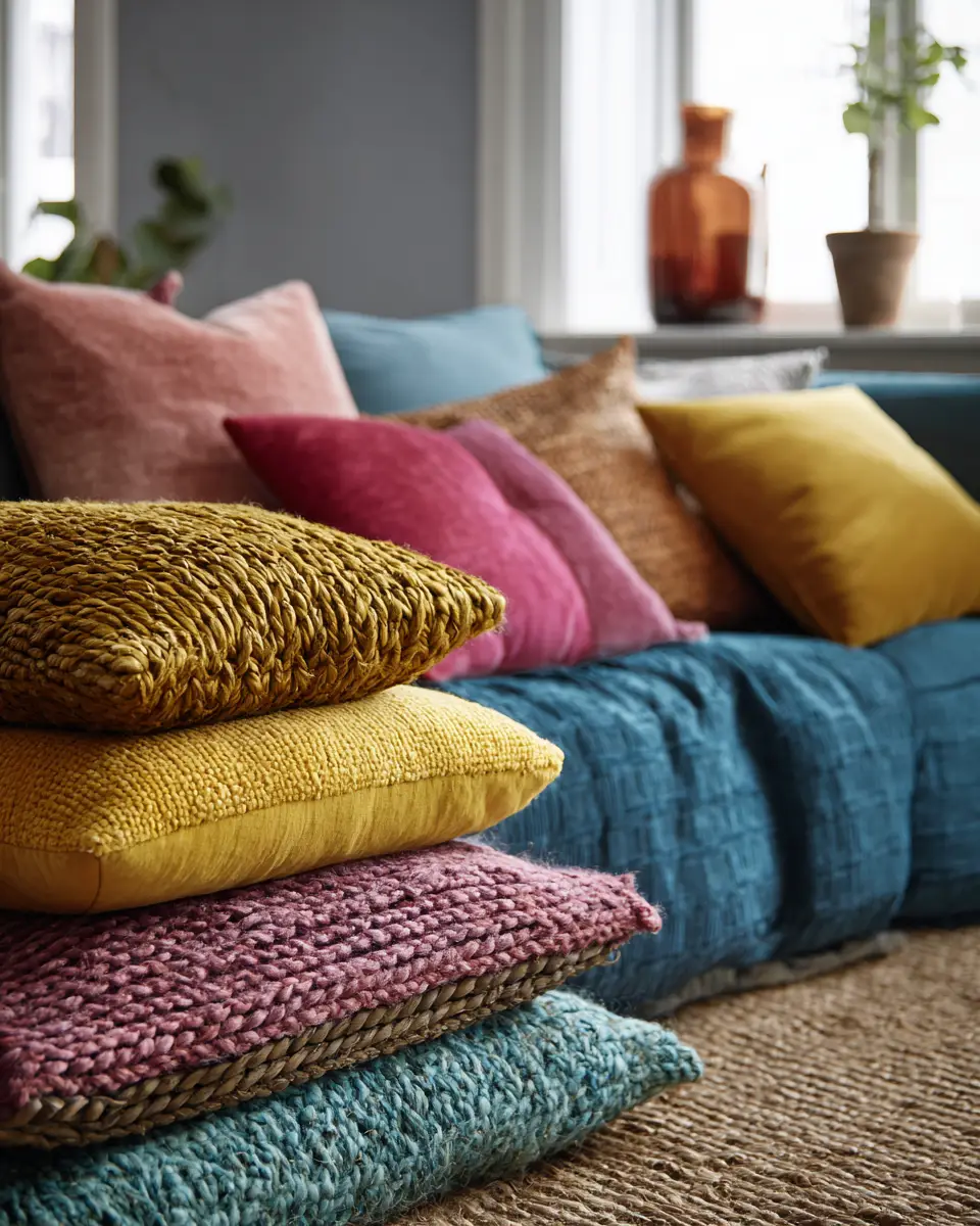 Colorful Scandinavian Living Room Decor Ideas