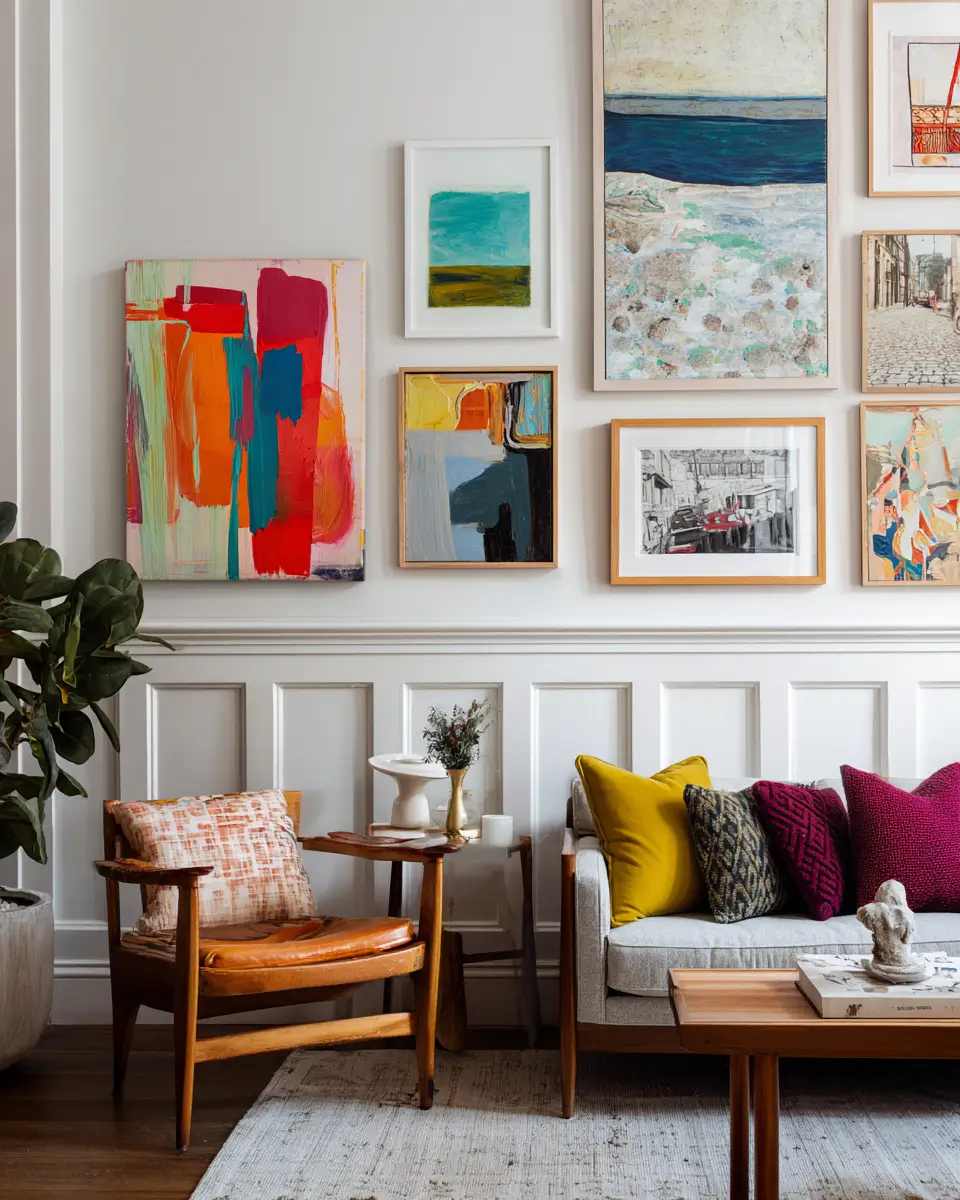 Colorful Scandinavian Living Room Decor Ideas