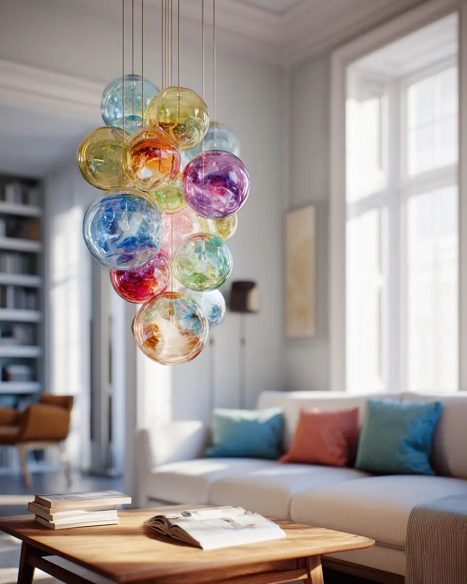 Colorful Scandinavian Living Room Decor Ideas