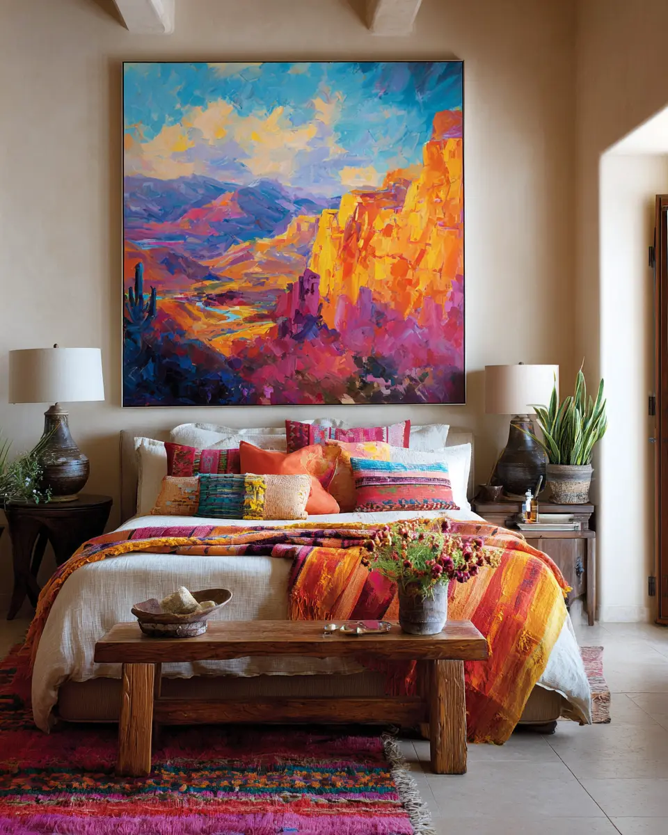 Colorful Southwestern Bedroom Decor Ideas
