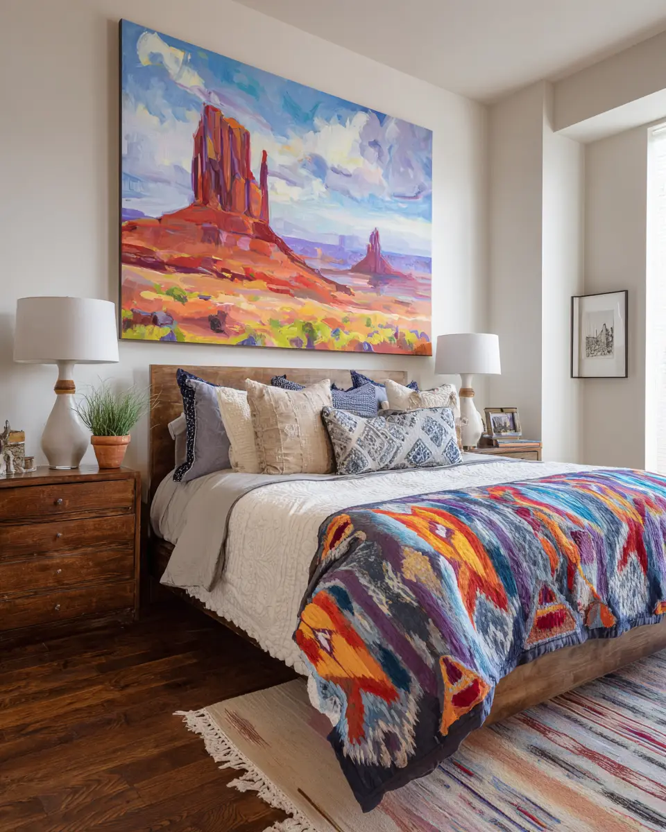 Colorful Southwestern Bedroom Decor Ideas