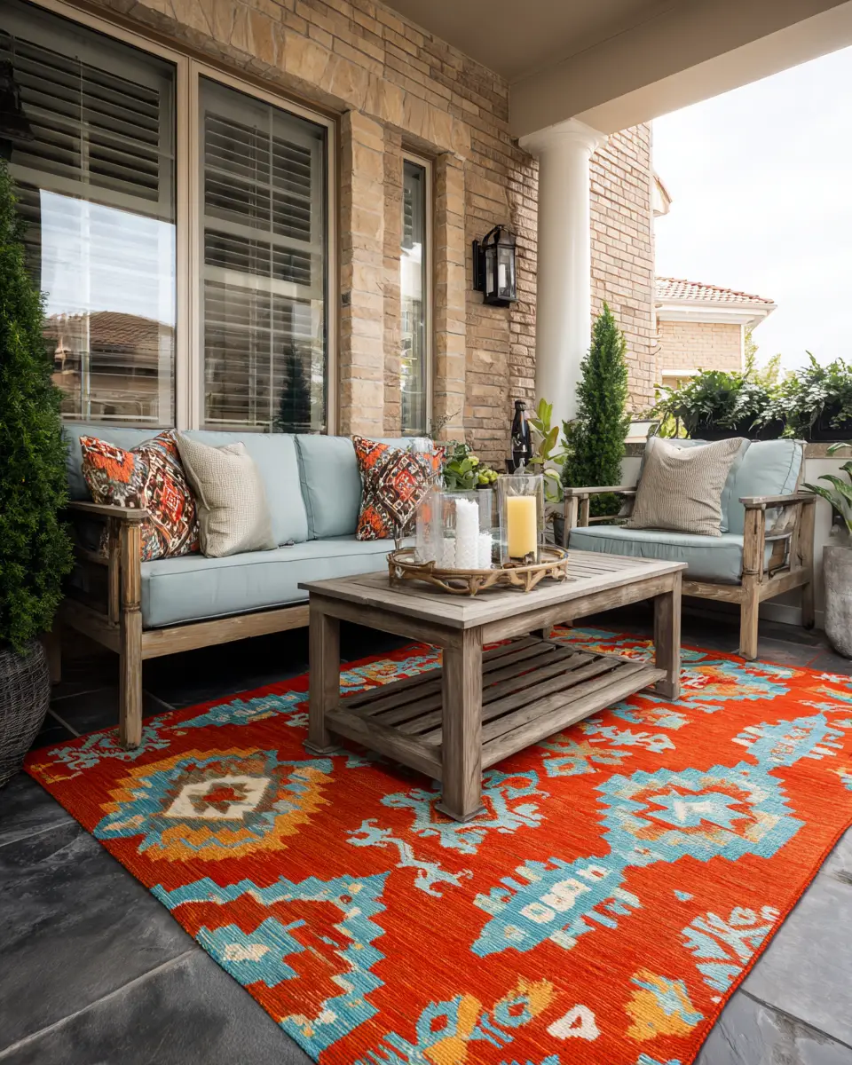 Colorful Traditional Porch Decor Ideas