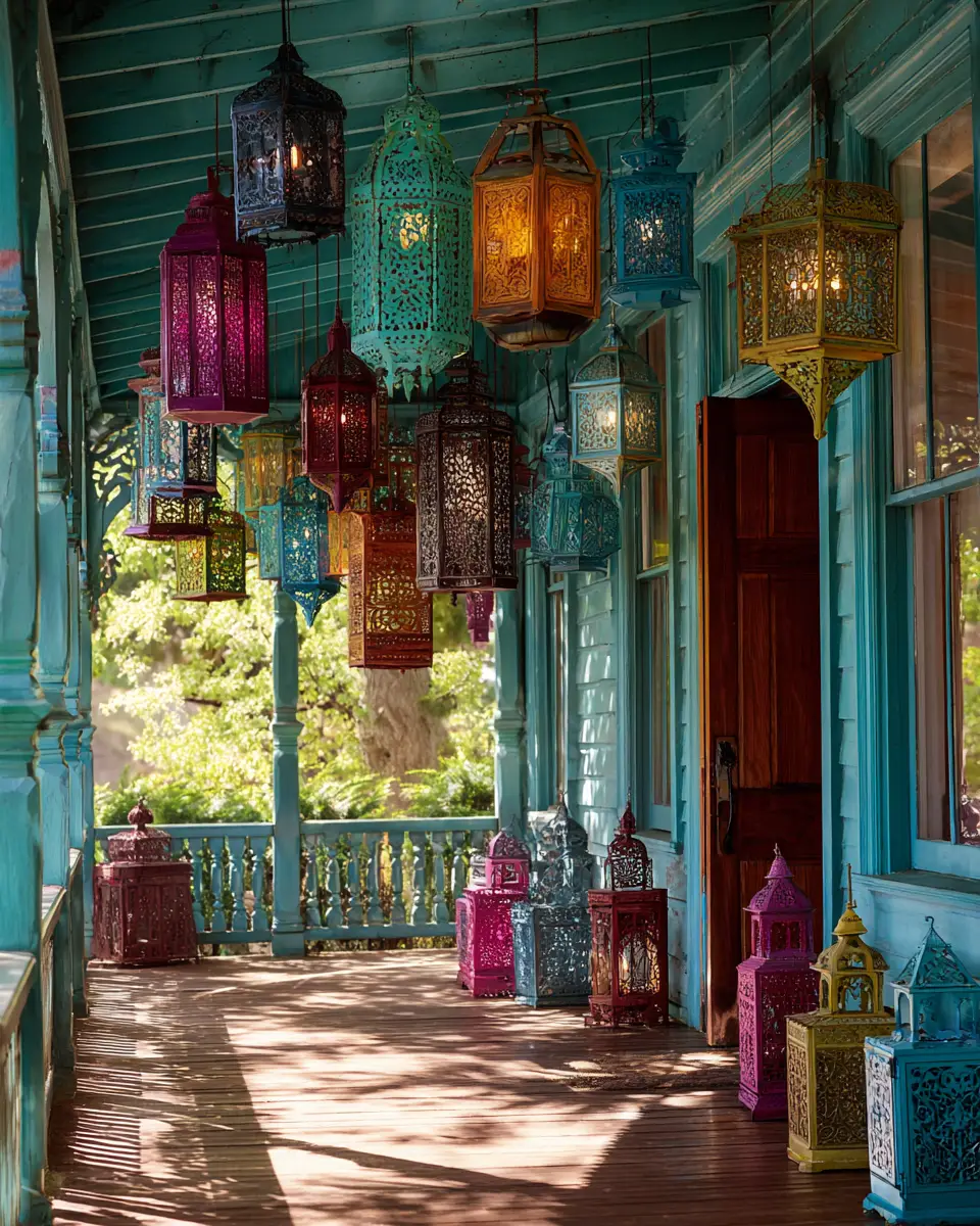 Colorful Traditional Porch Decor Ideas