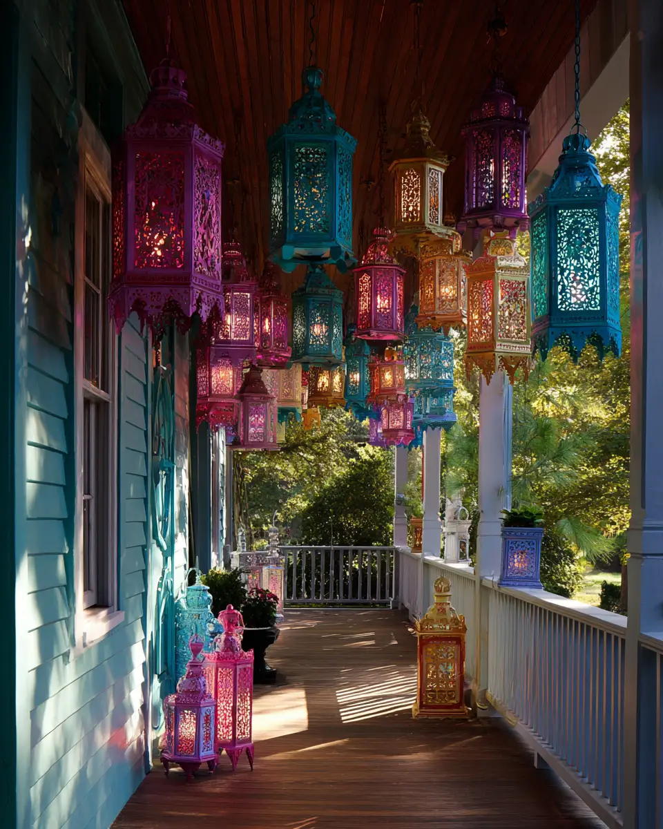 Colorful Traditional Porch Decor Ideas