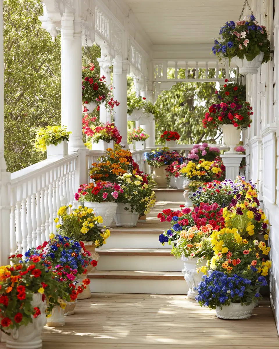 Colorful Traditional Porch Decor Ideas