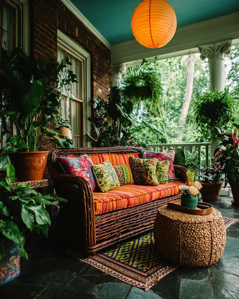 Colorful Traditional Porch Decor Ideas