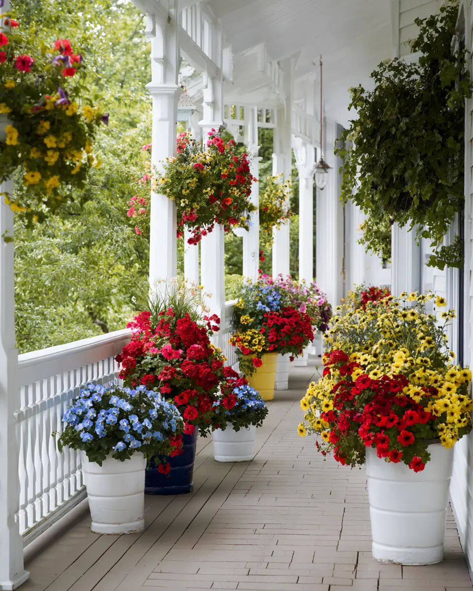 Colorful Traditional Porch Decor Ideas