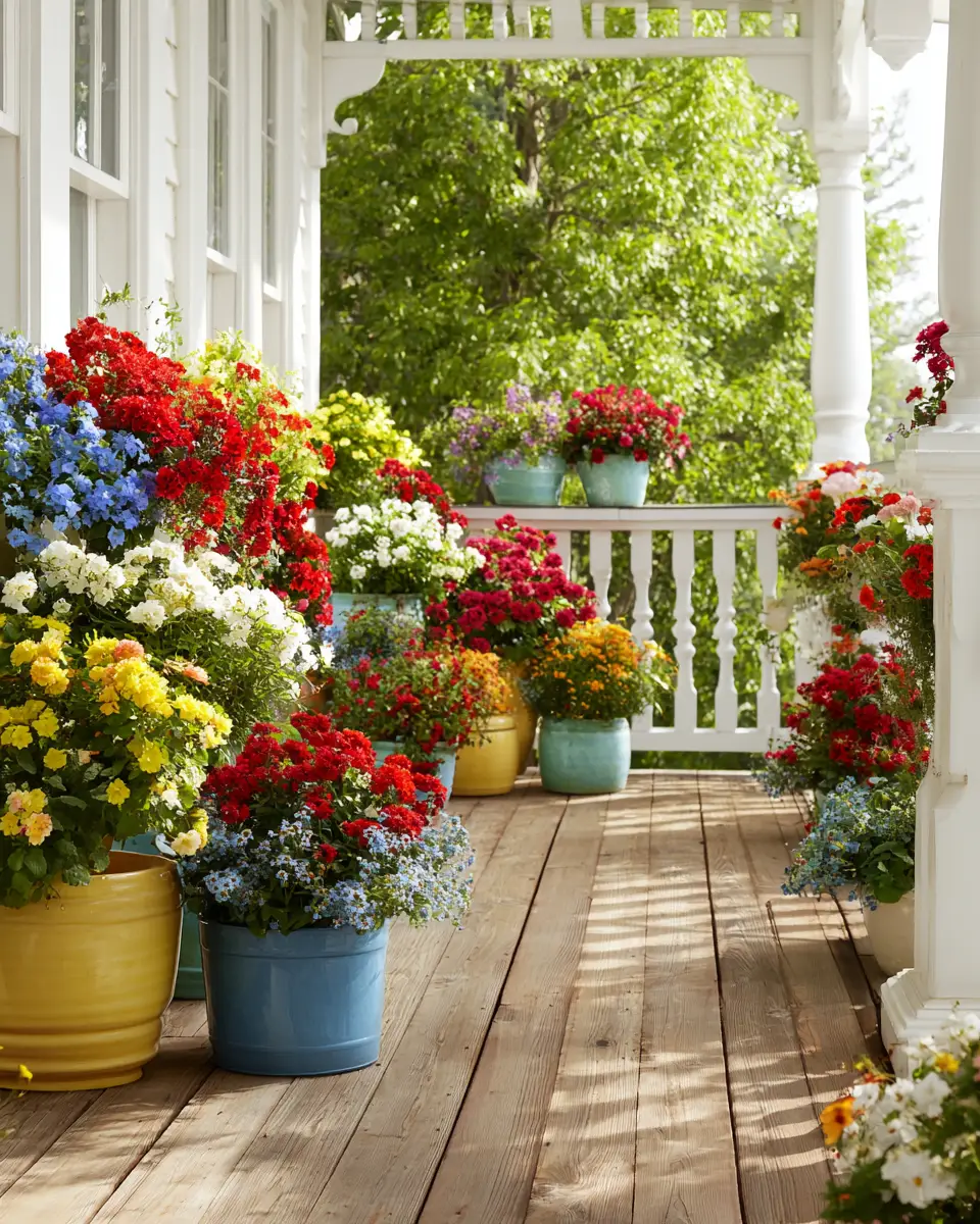 Colorful Traditional Porch Decor Ideas