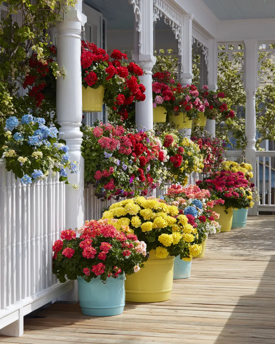 Colorful Traditional Porch Decor Ideas