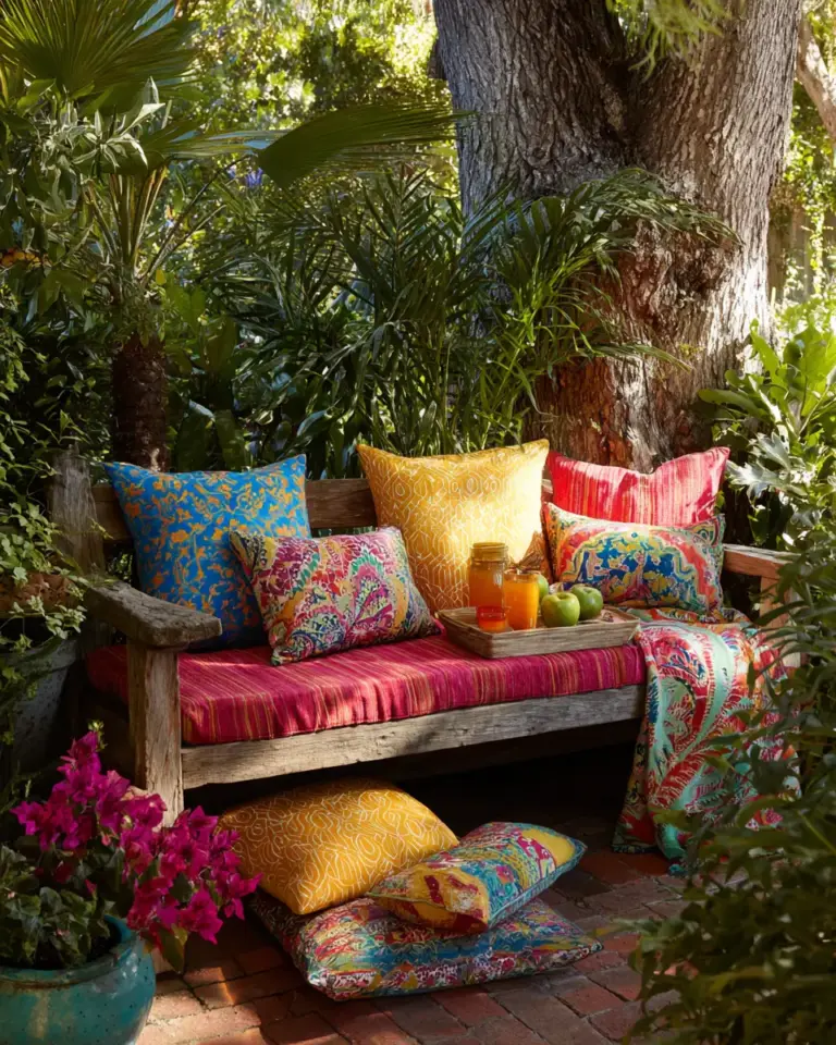 Colorful Tropical Garden Decor Ideas - Featured