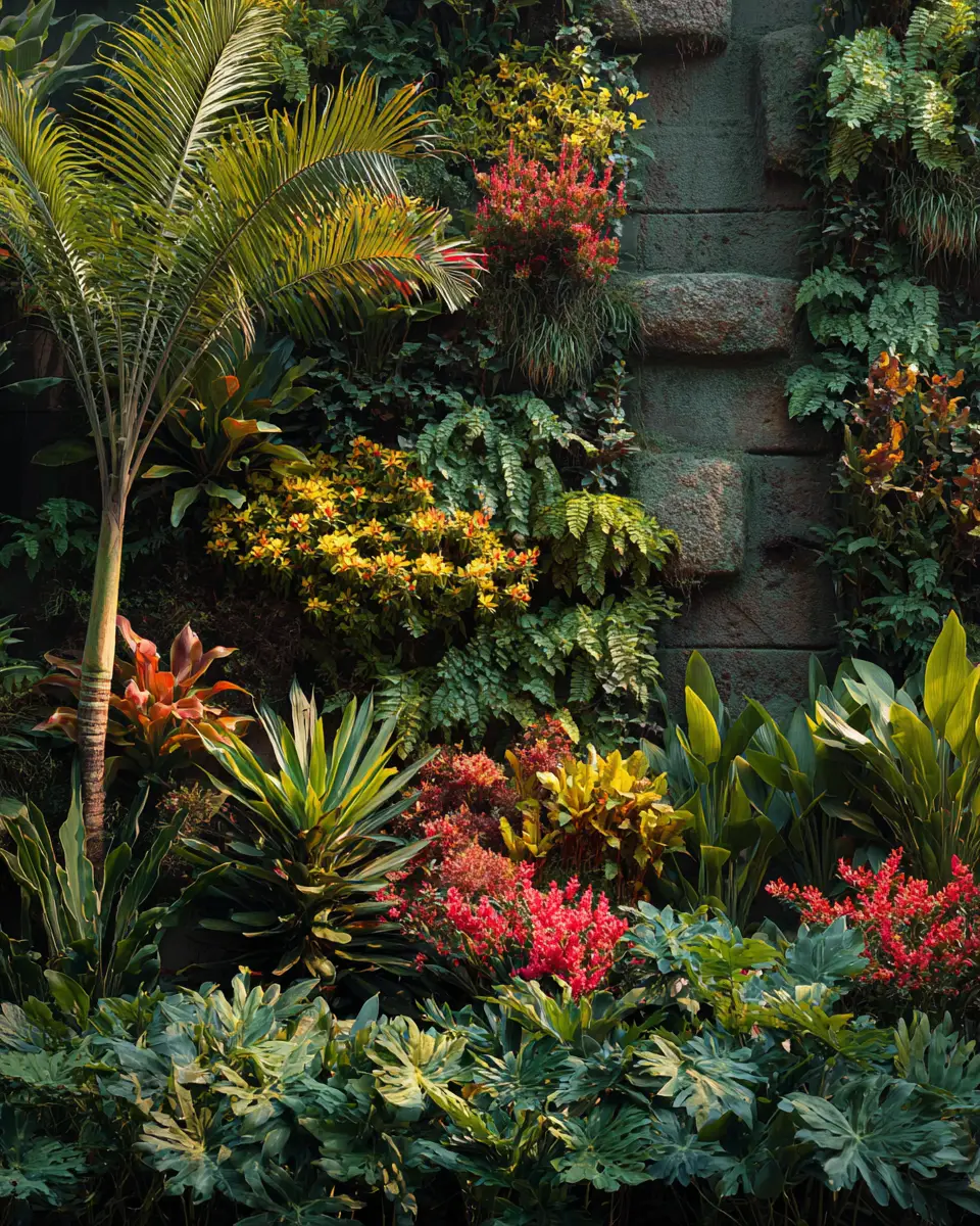 Colorful Tropical Garden Decor Ideas
