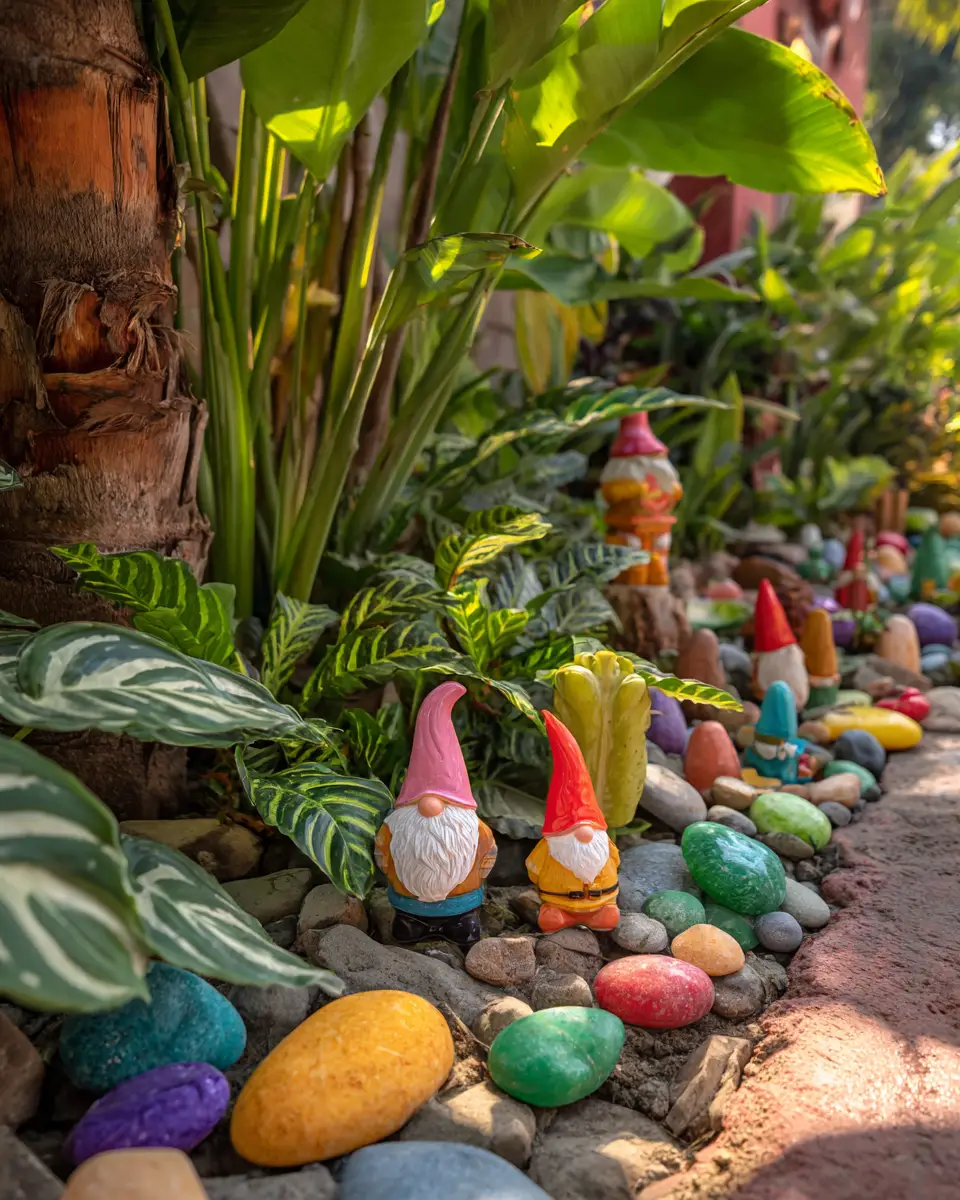 Colorful Tropical Garden Decor Ideas