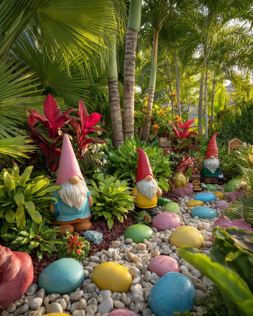 Colorful Tropical Garden Decor Ideas