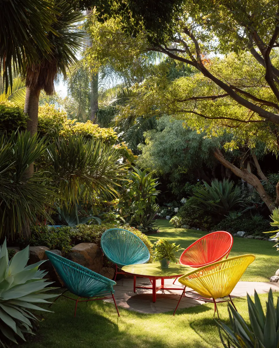 Colorful Tropical Garden Decor Ideas