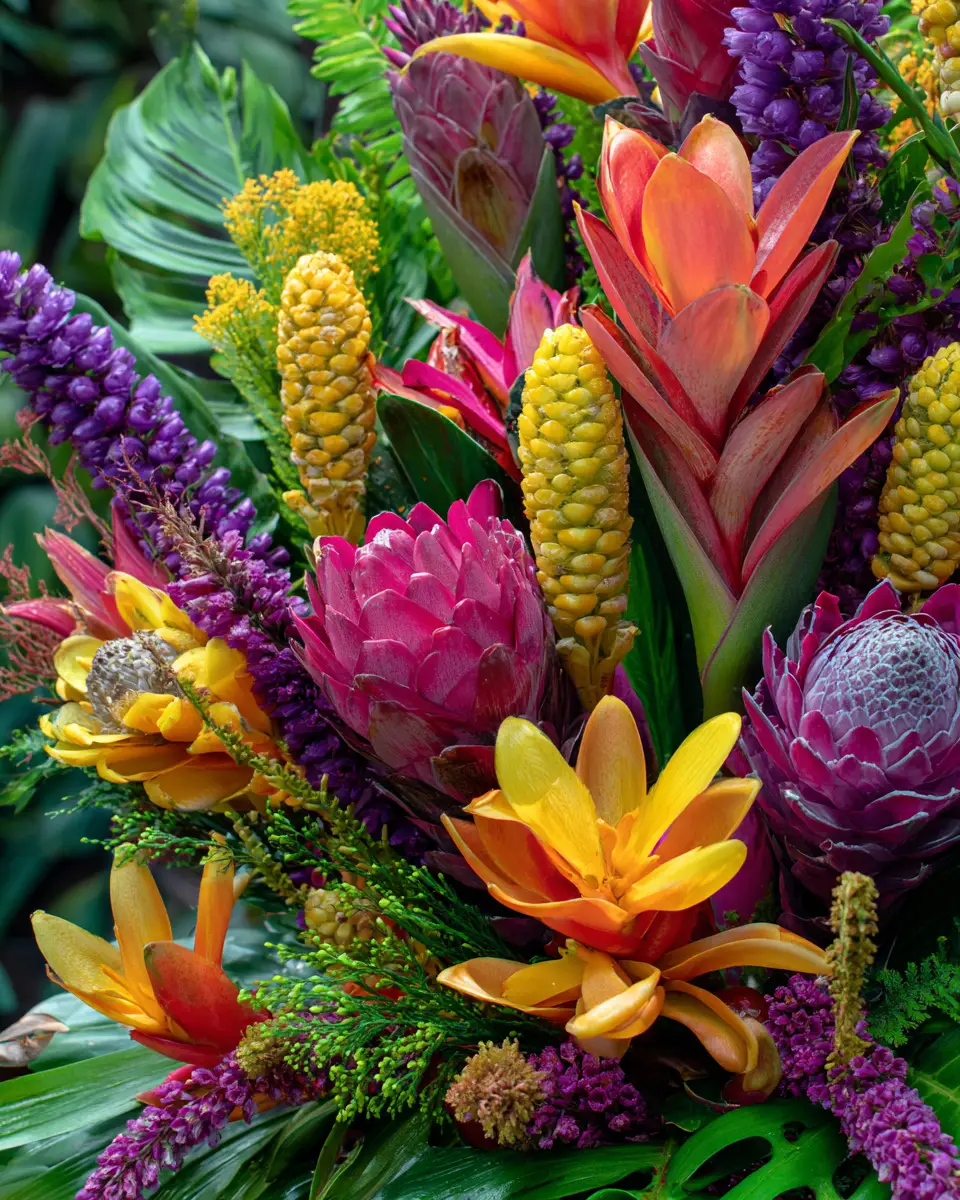 Colorful Tropical Garden Decor Ideas