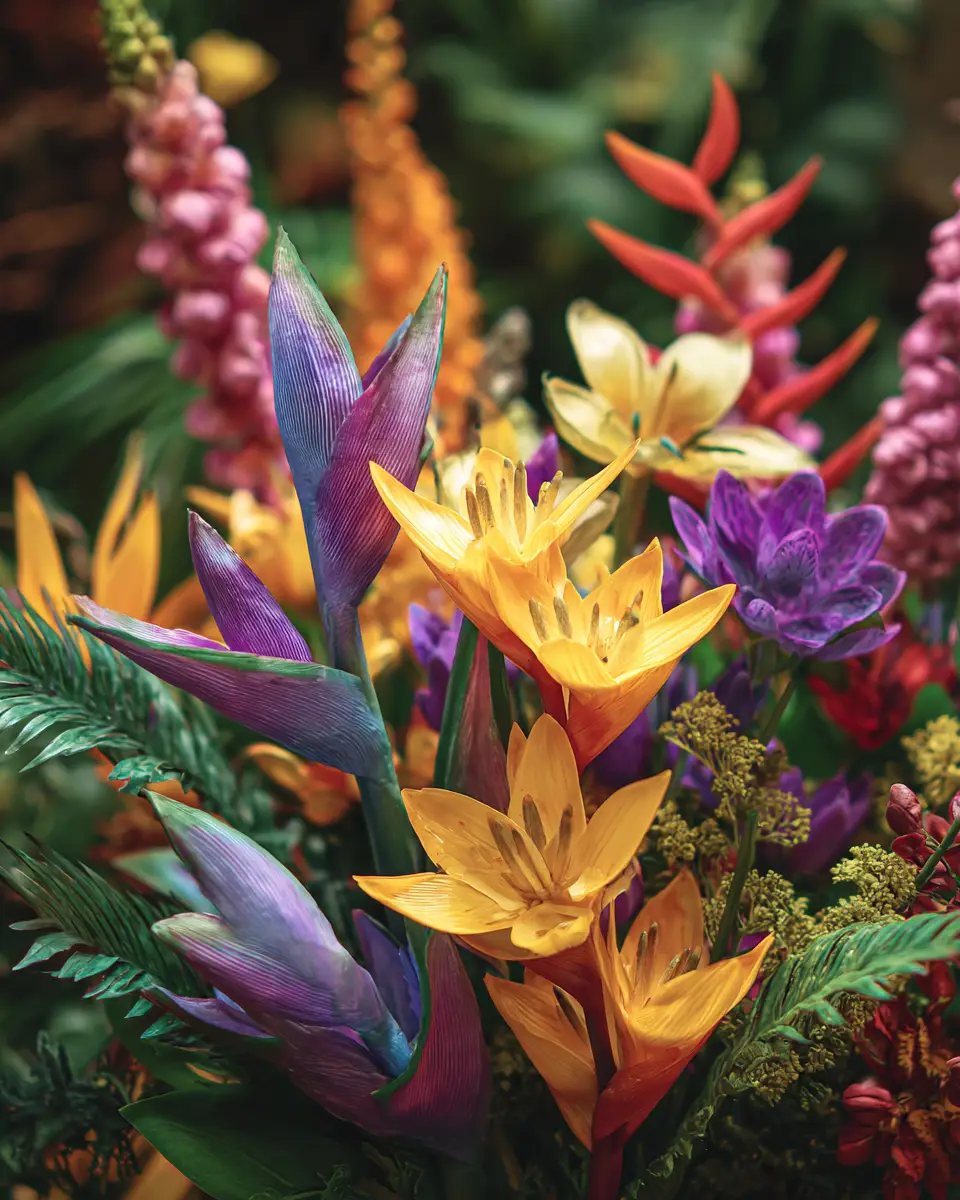 Colorful Tropical Garden Decor Ideas