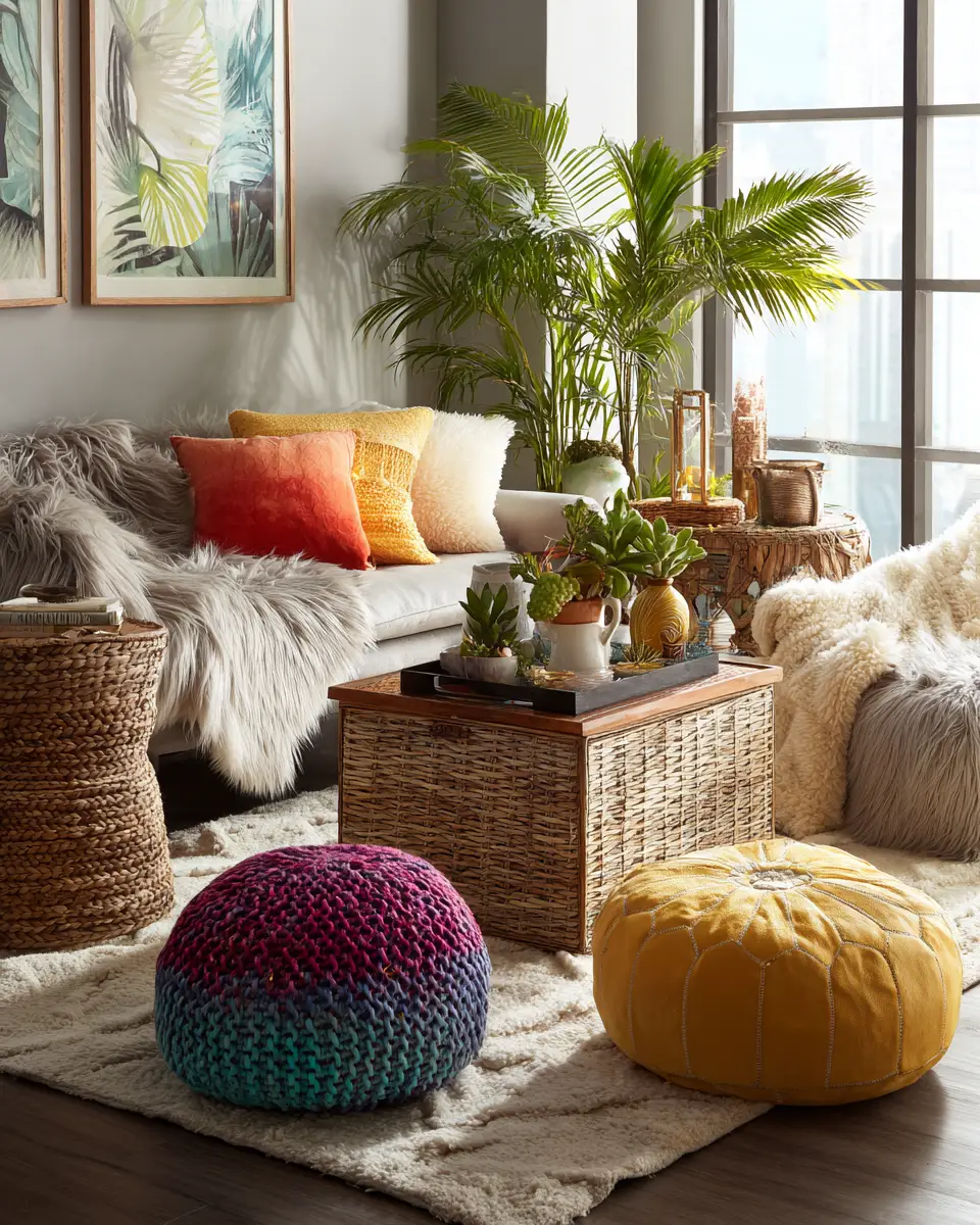 Colorful Tropical Living Room Decor Ideas