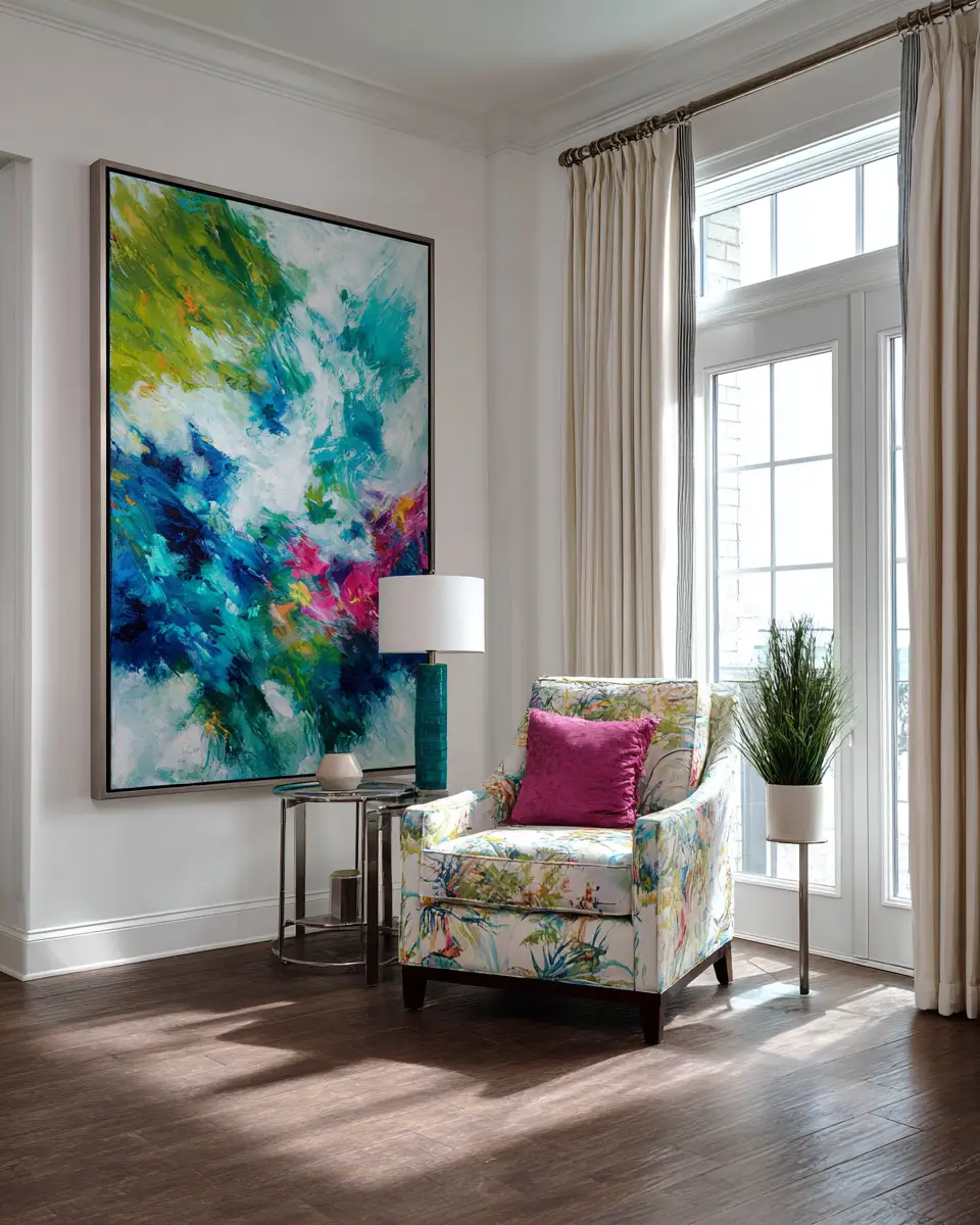 Colorful Tropical Living Room Decor Ideas