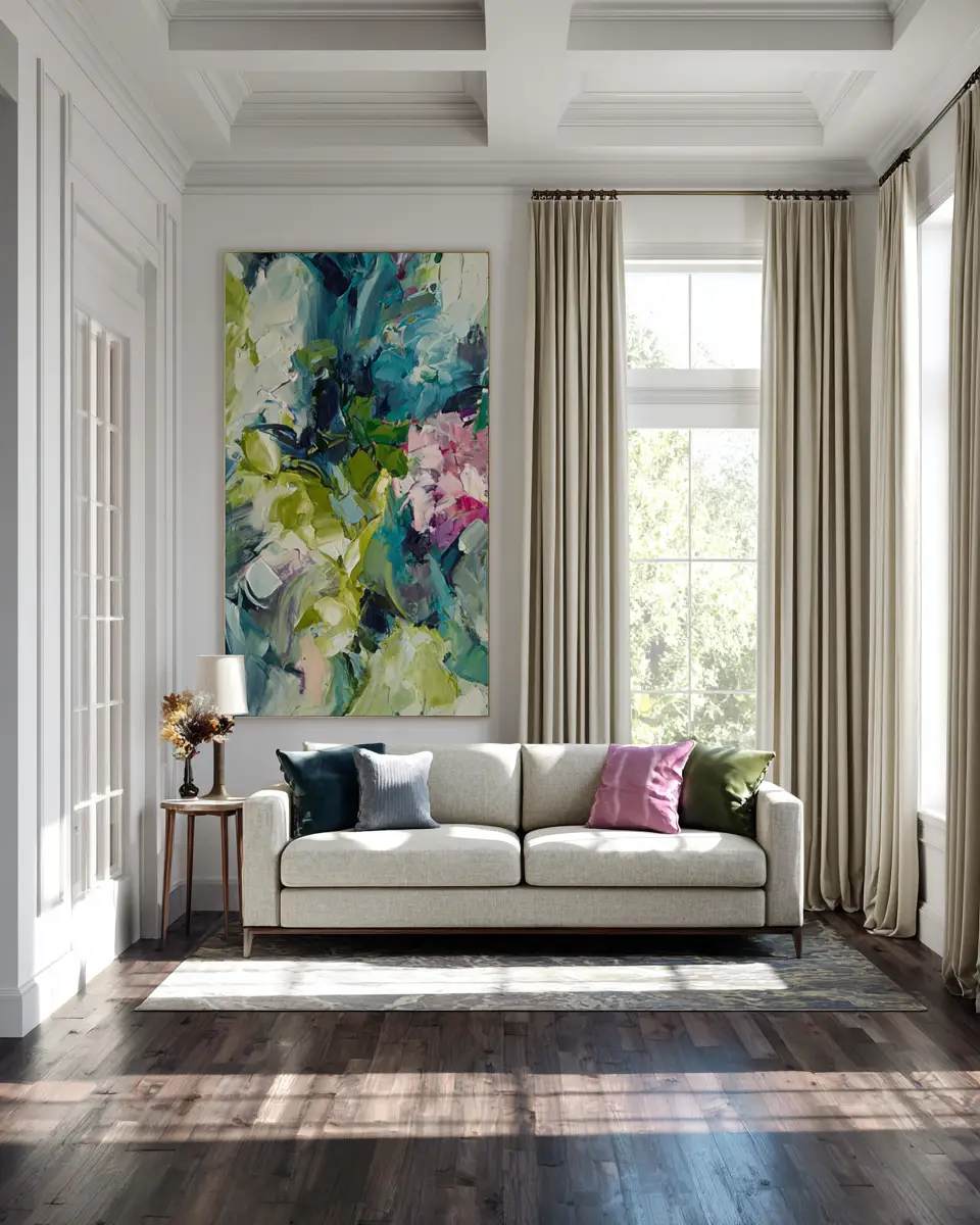 Colorful Tropical Living Room Decor Ideas