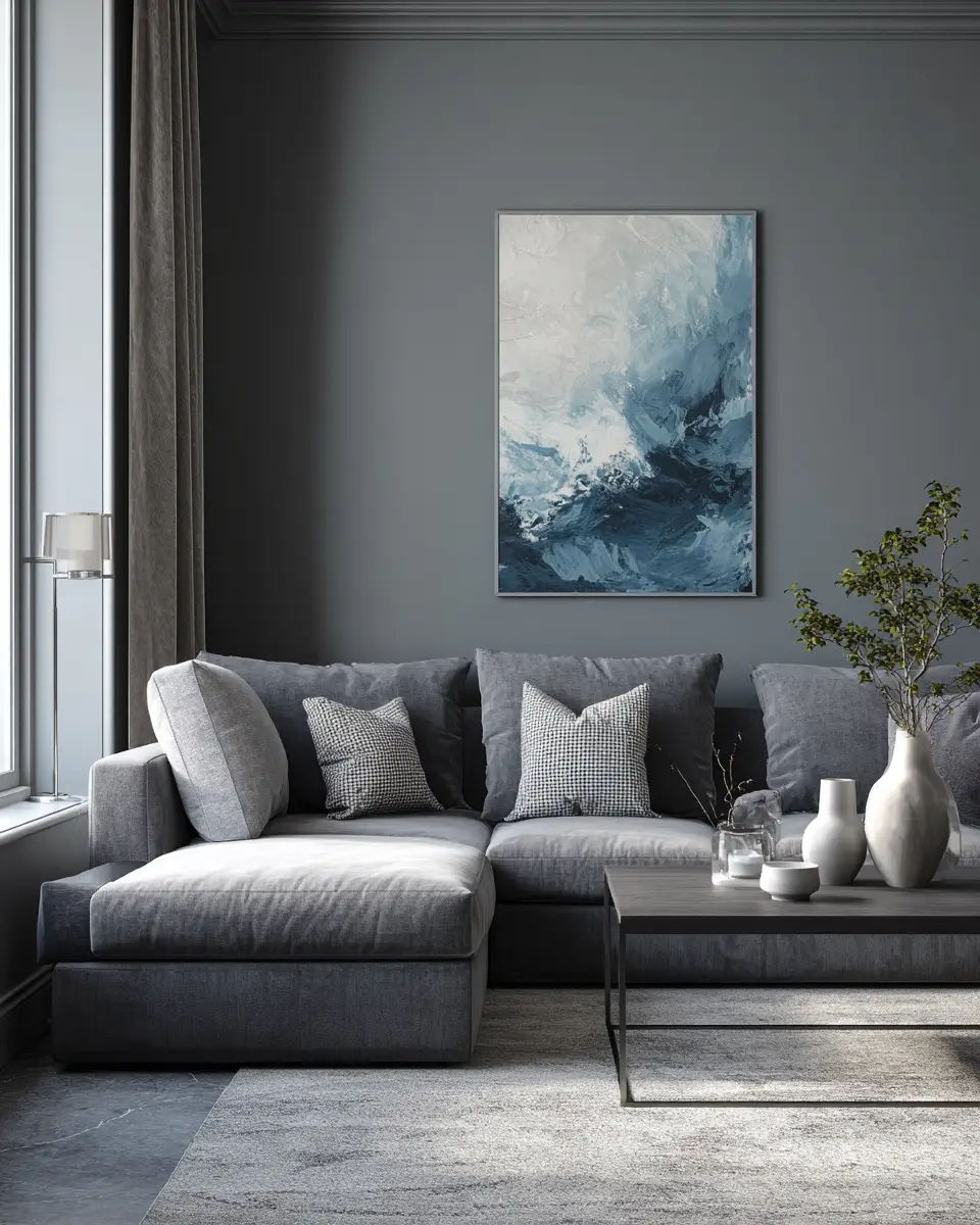 Cool Tone Living Room Decor Ideas