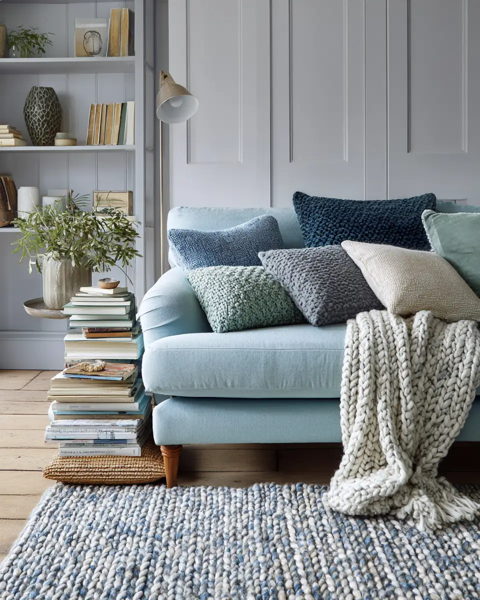 Cool Tone Living Room Decor Ideas