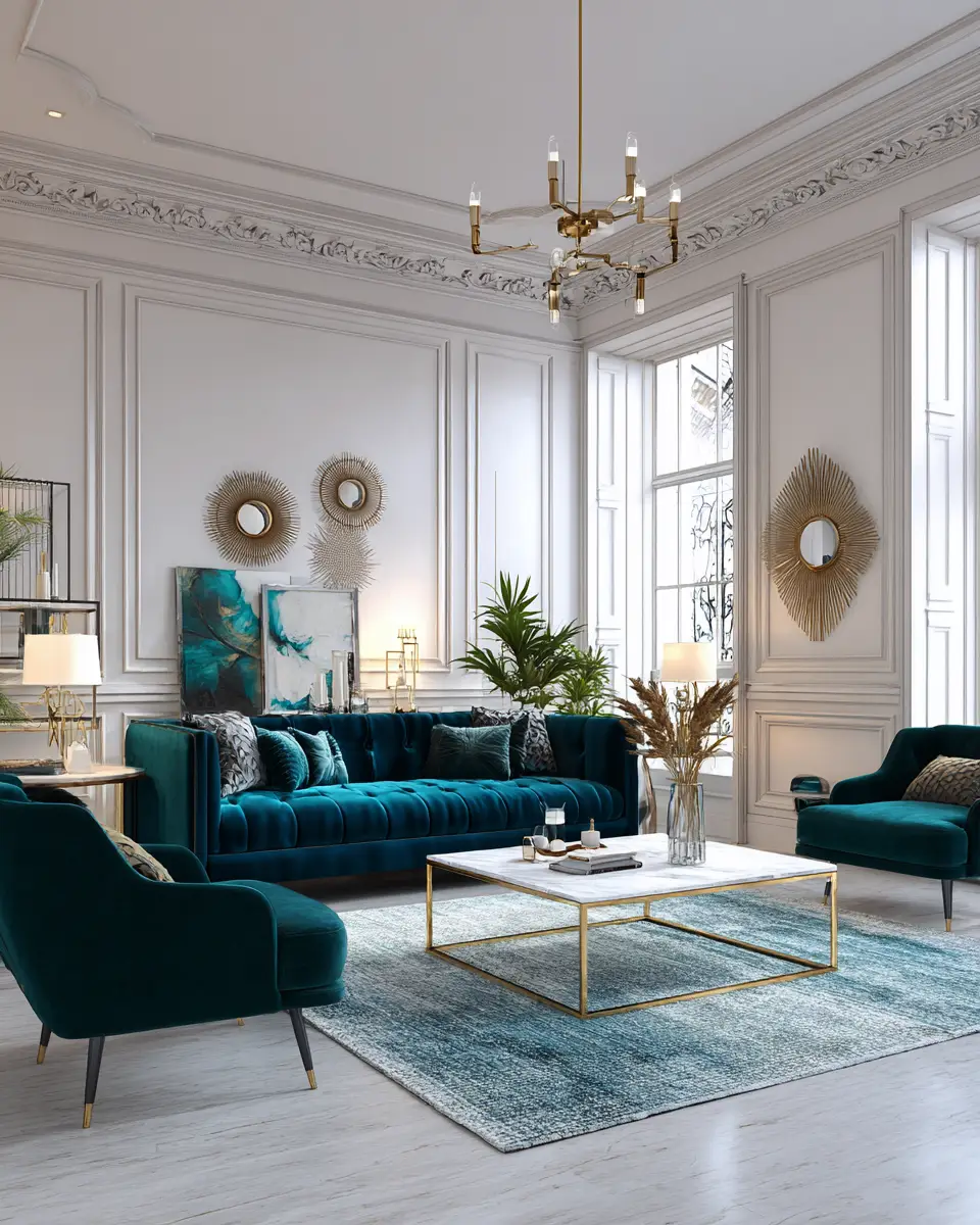 Cool Tone Living Room Decor Ideas