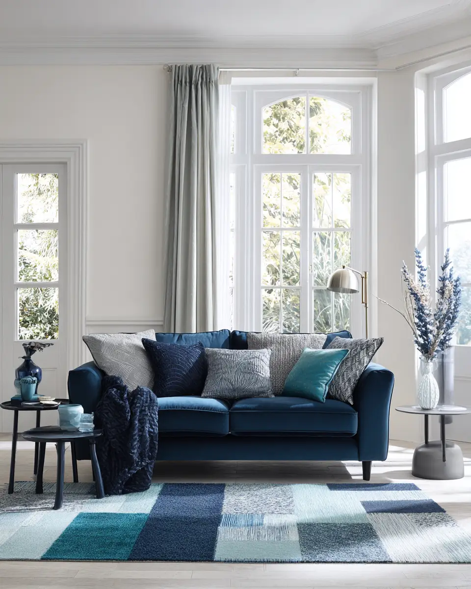 Cool Tone Living Room Decor Ideas