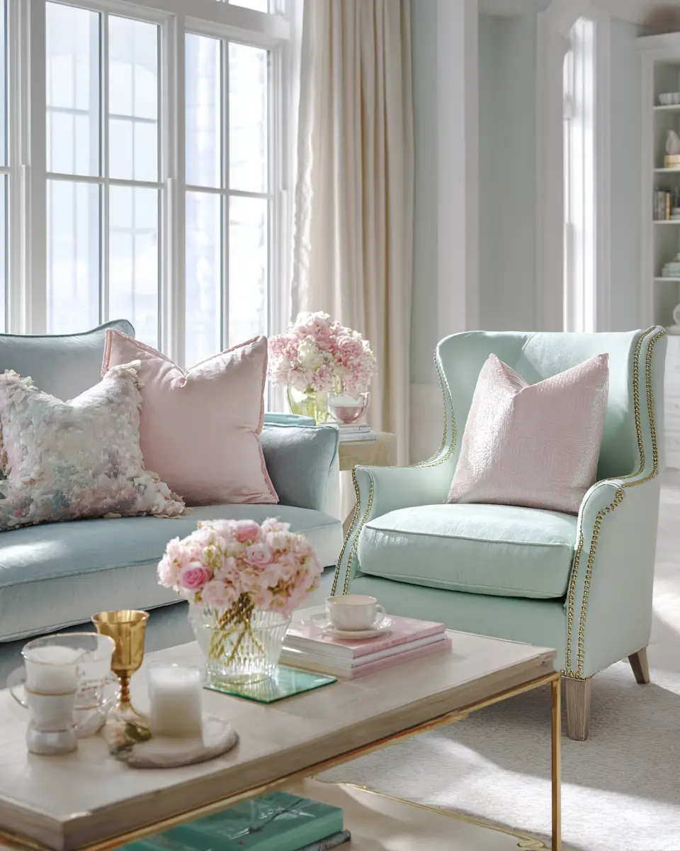 Cool Tone Living Room Decor Ideas