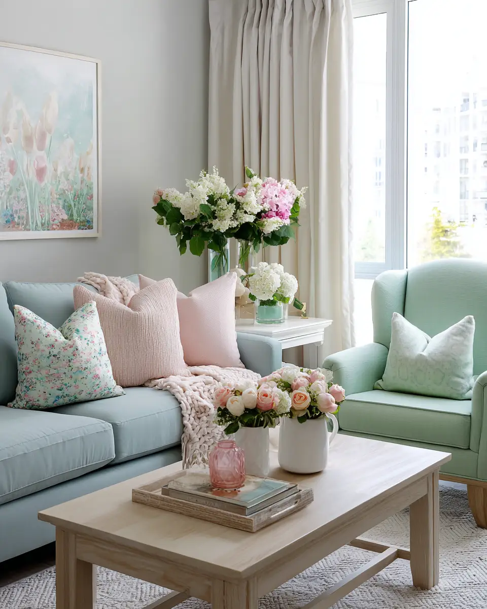 Cool Tone Living Room Decor Ideas