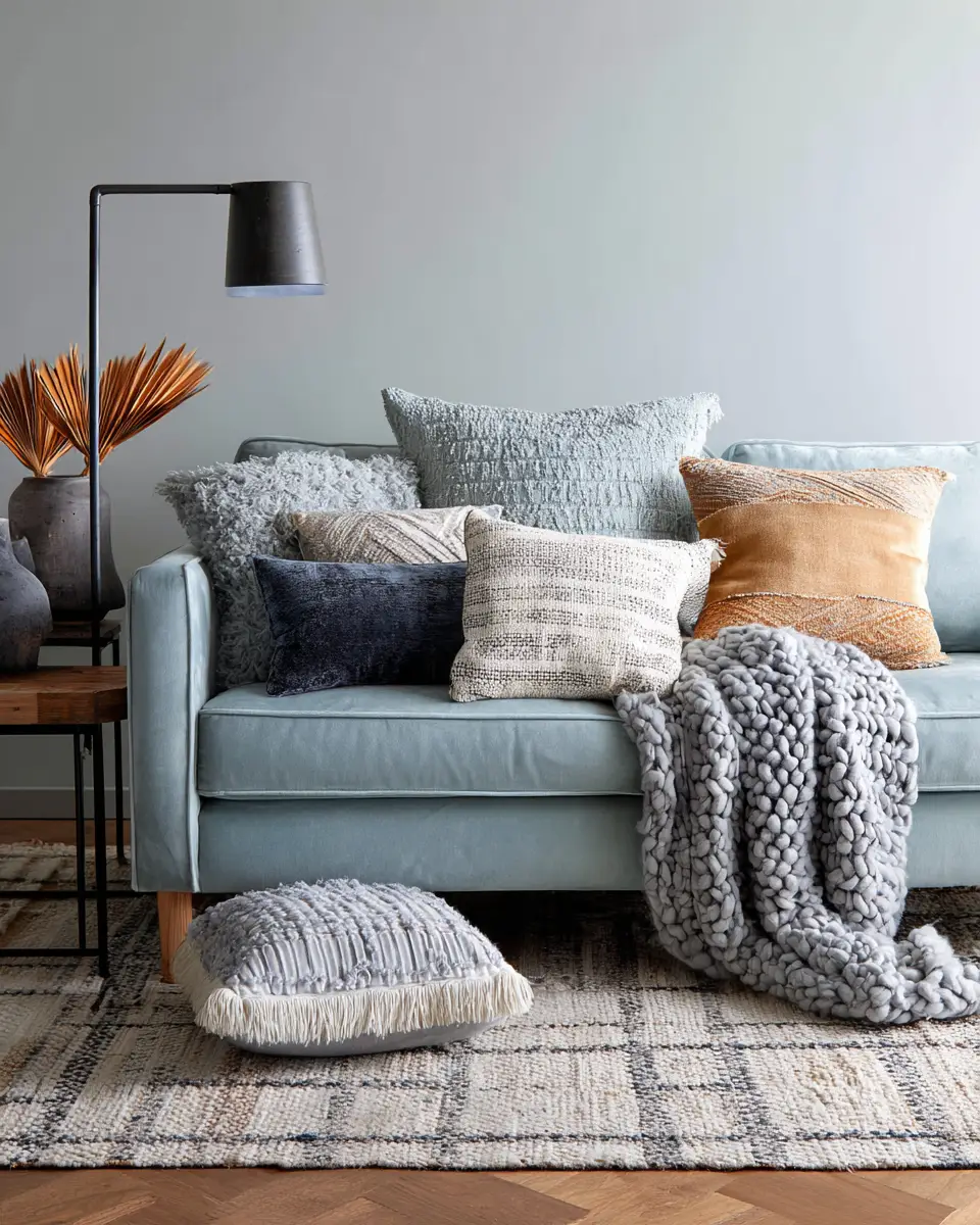 Cool Tone Living Room Decor Ideas