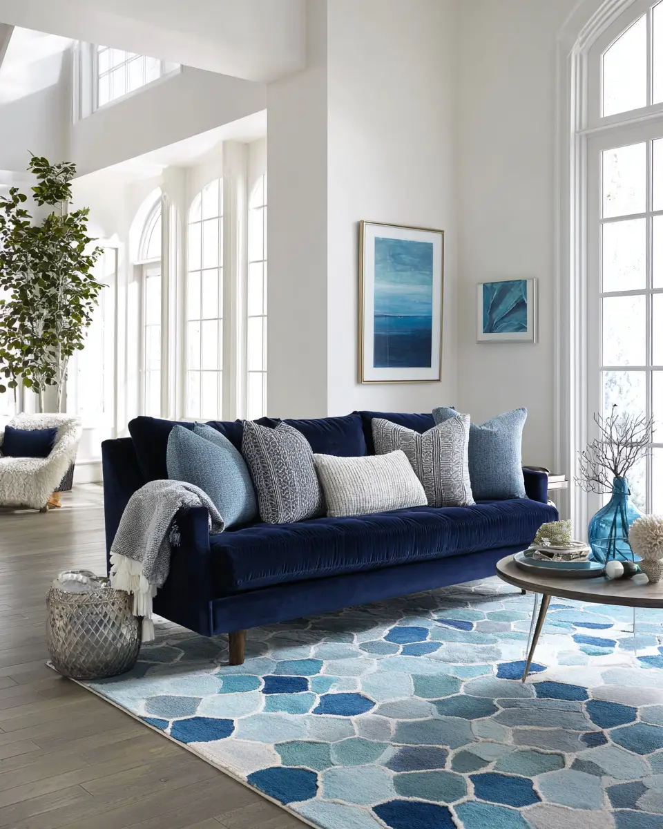 Cool Tone Living Room Decor Ideas