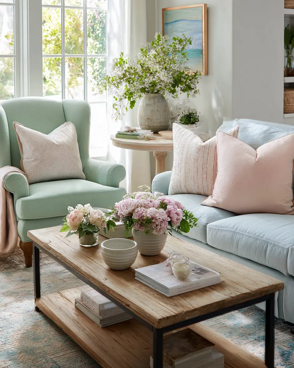 Cool Tone Living Room Decor Ideas