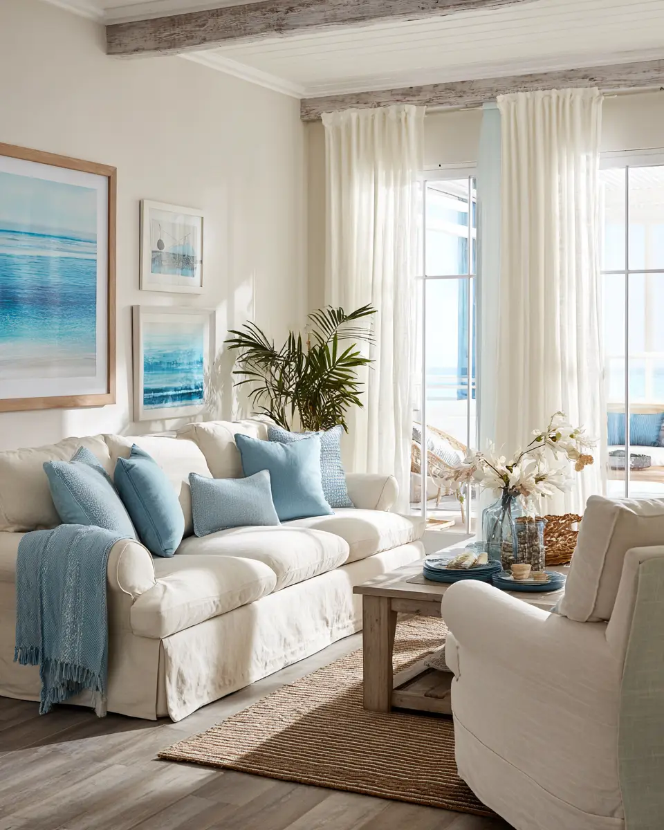 Cool Tone Living Room Decor Ideas