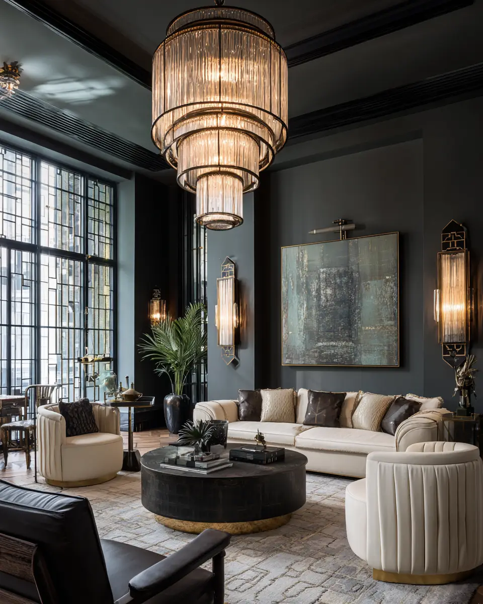 Cozy Art Deco Living Room Decor Ideas